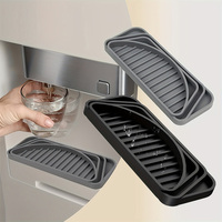 1pcs Water Dispenser Anti-overflow Silicone Mat Drip Tray Coffee Machine Refrigerator Drain Mat Kitchen Sponge Drain Tray