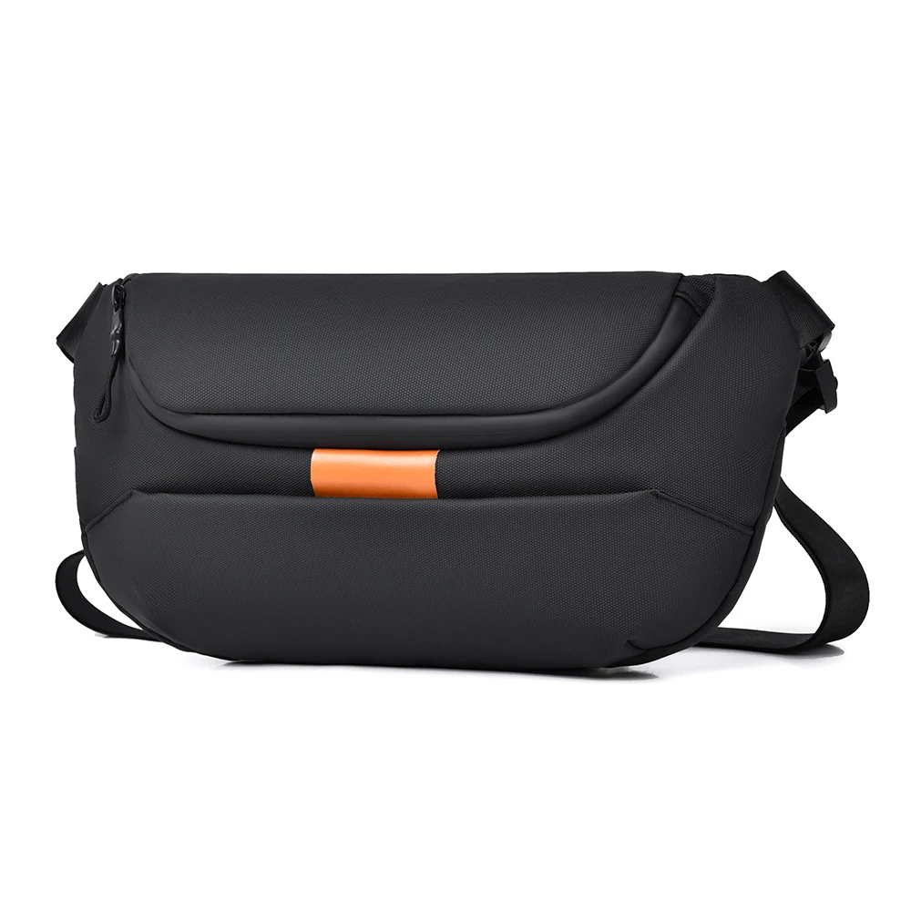 

Unisex Fashion PU Crossbody Bag Men Street Style Chest Bag Ideal for Summer Daily Outfits Single Shoulder Bag