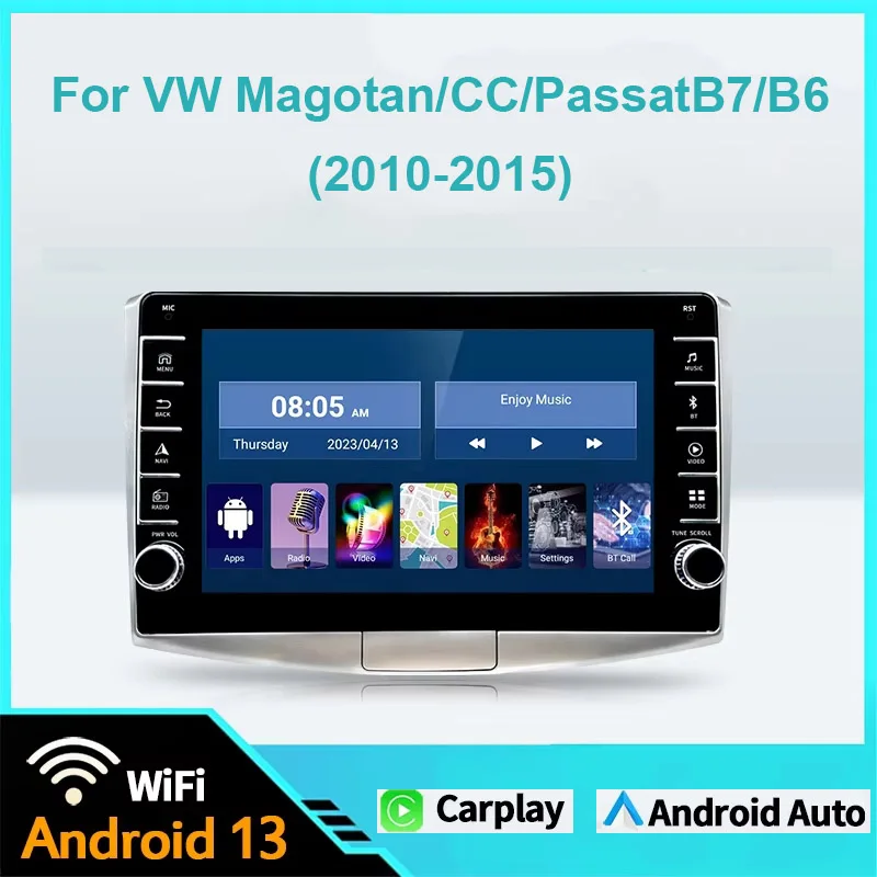 

9"Android 13 Car Radio Multimedia Video Player For VW Volkswagen Passat 7 B7 CC Magotan(2010-2015 )with Carplay DSP GPS