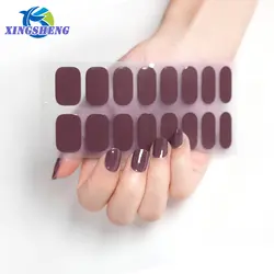 2024 New Arrival Gel Nail Wraps Fingertip Artist Semi Cured Gel Nails Polish Stickers Nail Art Manicure DIY Women Fashion