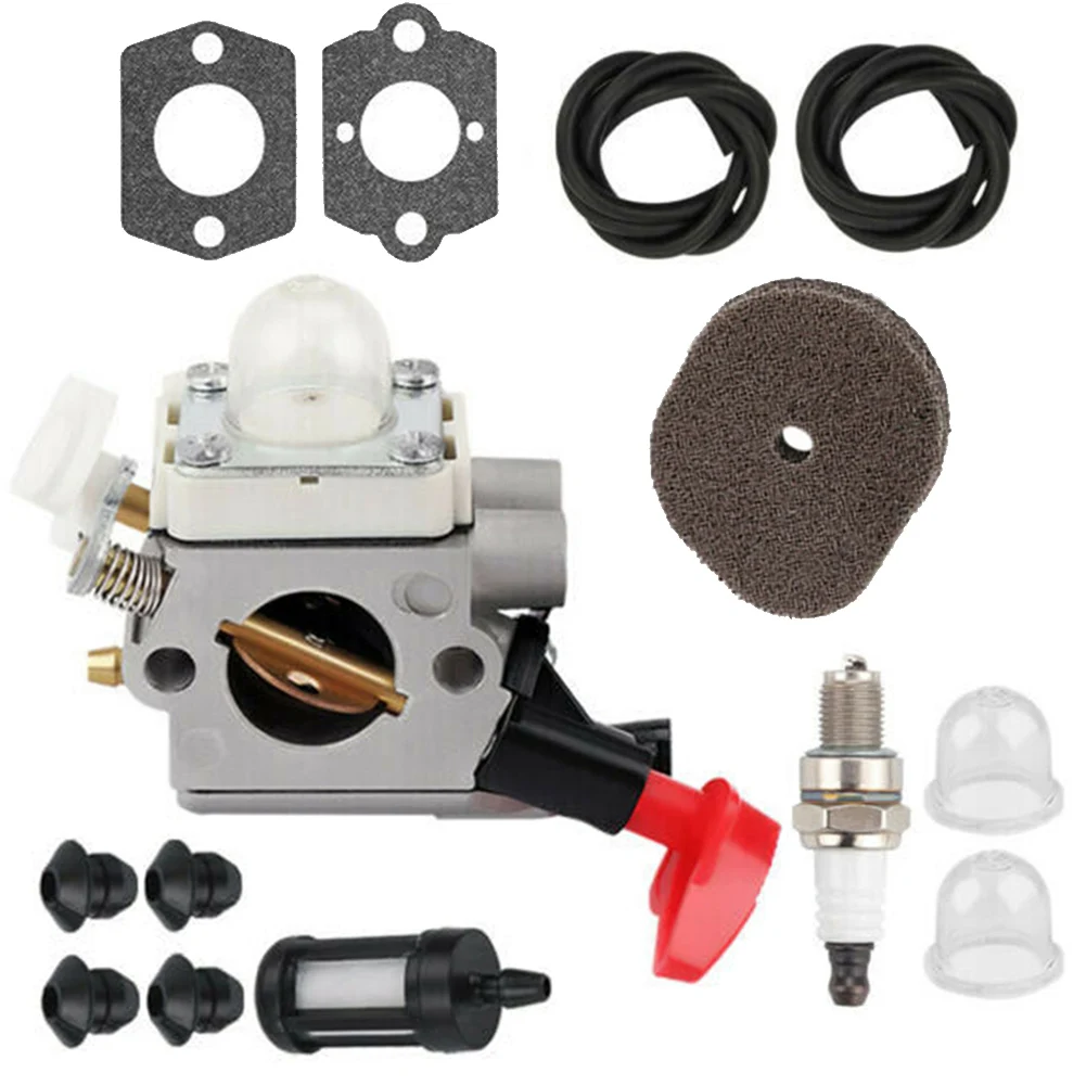 Compatible Carburetor for Brushcutter FS Series Replaces Part Number 4144 120 0608 Comes with Filters and Grommets