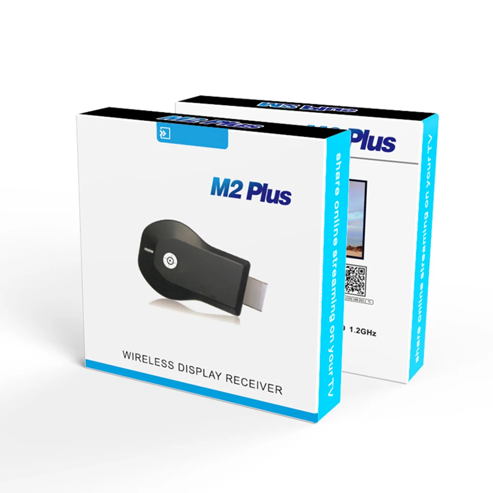 1080P Wireless WiFi Display TV Dongle Receiver HDMI-compatible TV Stick M2 Plus for DLNA for Airplay for Android