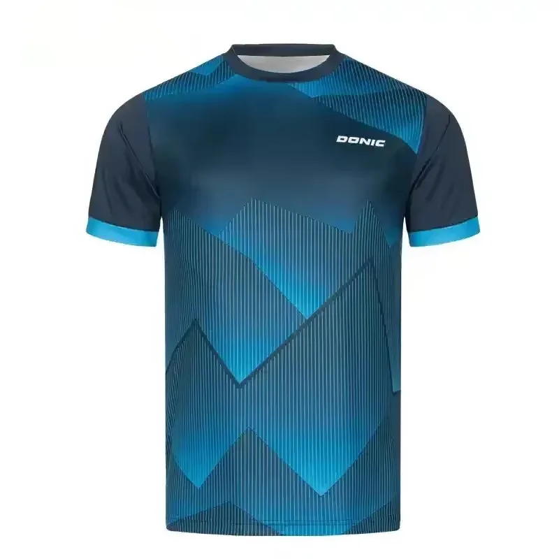 Men's Comfortable Jersey T-Shirt, Sports Breathable Geometric Printed Jersey