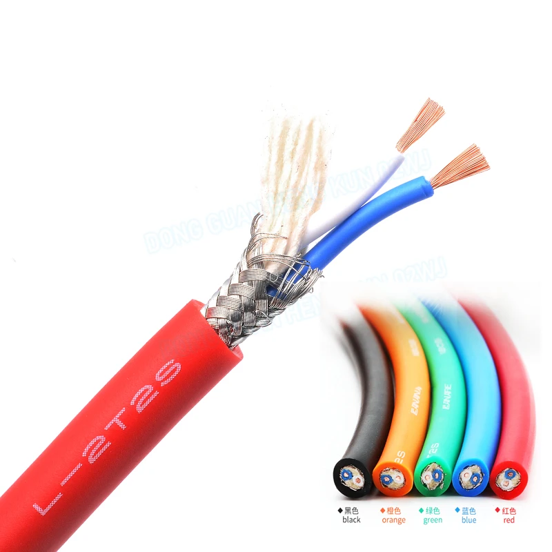 

1m L-2T2S Dual Core Braided Audio Cable KTV Concerts Microphone Connection Signal Cable Car Audio Cable Multi-Colour Pptions