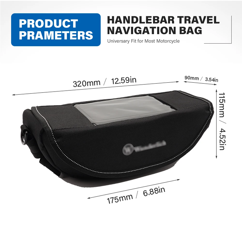For BMW R1200rt R1250rt R1100rt R1150rt R850rt Waterproof Handlebar Travel Bag Phone GPS Saddle Handle Bar Bag Accessories