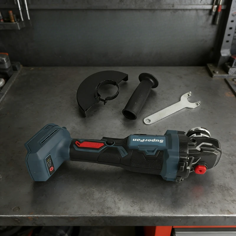 

18V Brushless Angle Grinder, 125mm Brushless Grinder Tool with Auxiliary Handle, Guard & Wrench Bare Tool/For Makita Battery pin