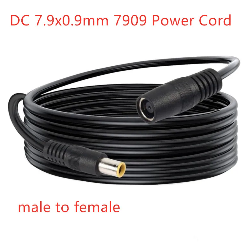 1pc DC 8mm 7.9x0.9mm 7909 extension cord Adapter Cable 14AWG Male to Female Power