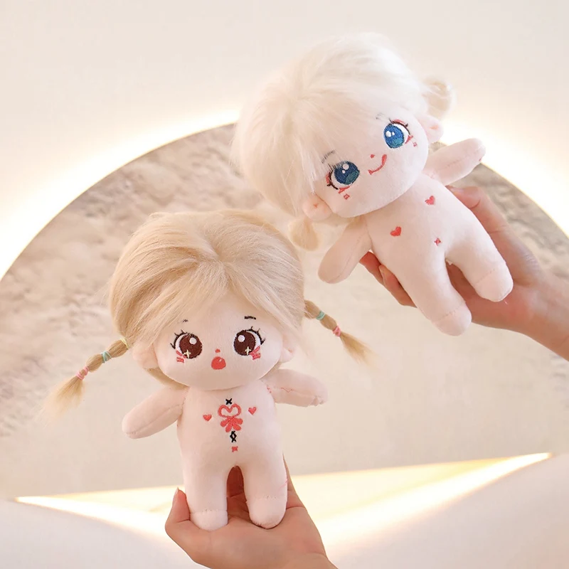 New Kawaii IDol Doll Anime Plush Star Dolls Stuffed Customization Figure Toys Cotton Baby Plushies Toys Fans Collection Gift