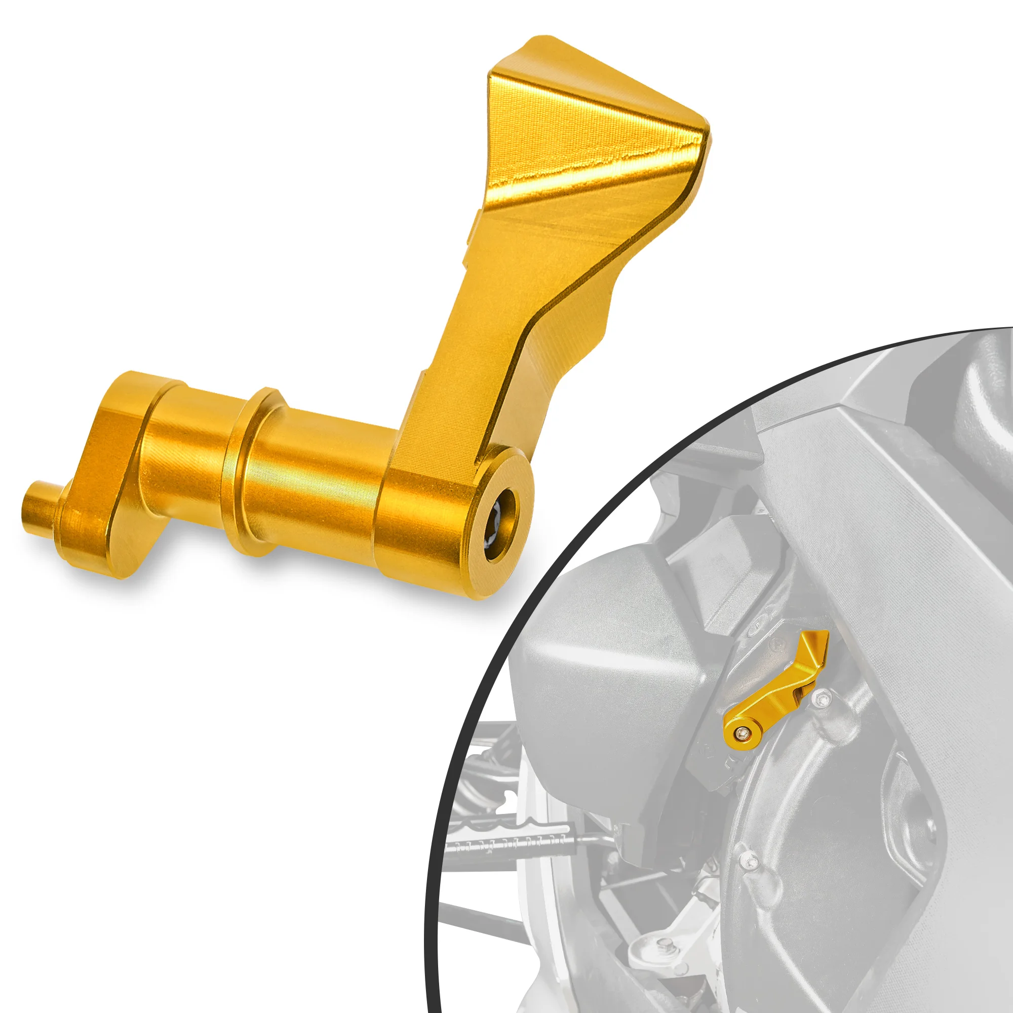 

Motorcycle Parking Brake Lever Gold Aluminum for Can-Am Ryker Ryker Rally Edition Sport 600 900 2019-2024 Accessories