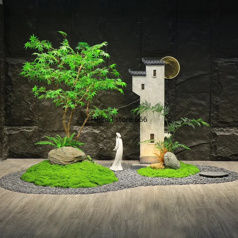 Chinese simulation maple landscape large indoor landscaping