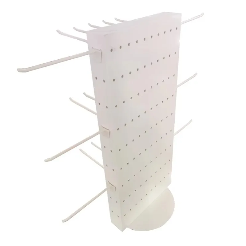 Bidirectional rotating acrylic nailboard display stand table for hanging items