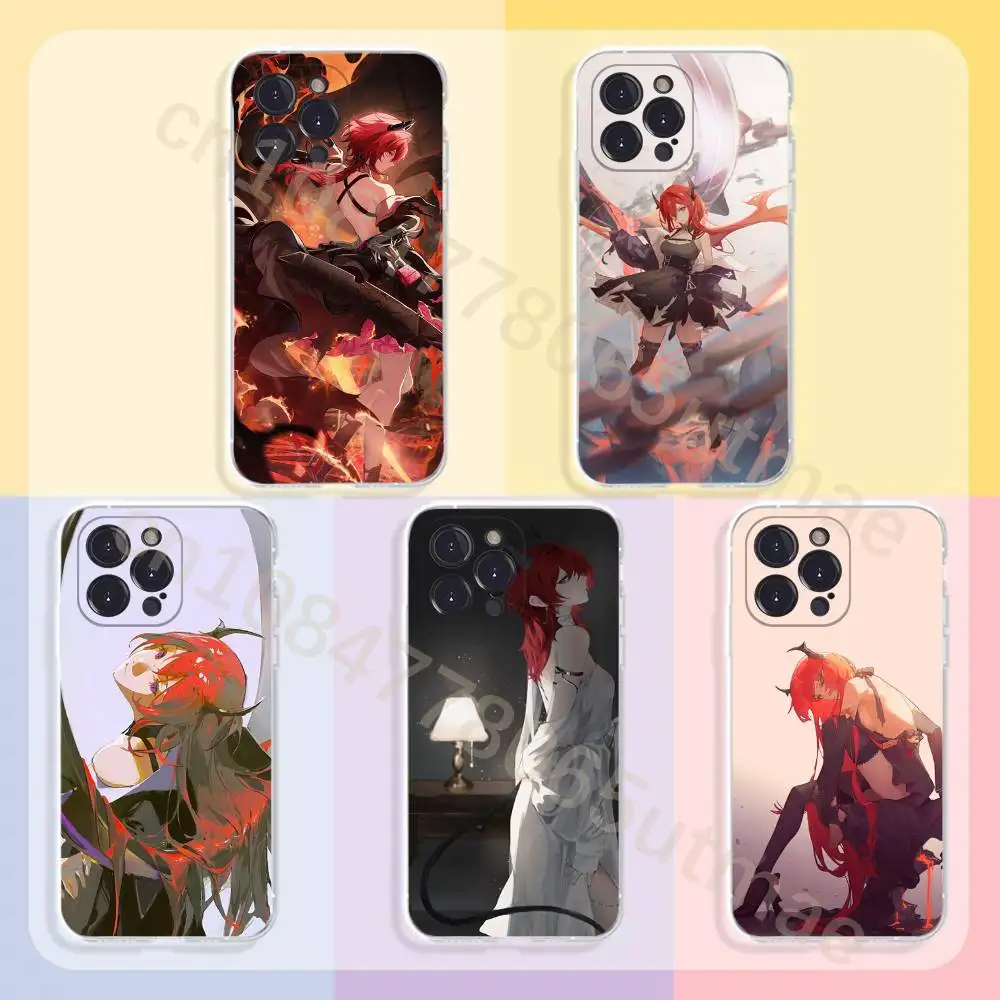 A-Arknights Endfield Laevatain Surtr Phone Case For iPhone17,16,15,14,13,12,11,Pro,Xs,Max,Mini,Plus Antislip Shockproof Hard