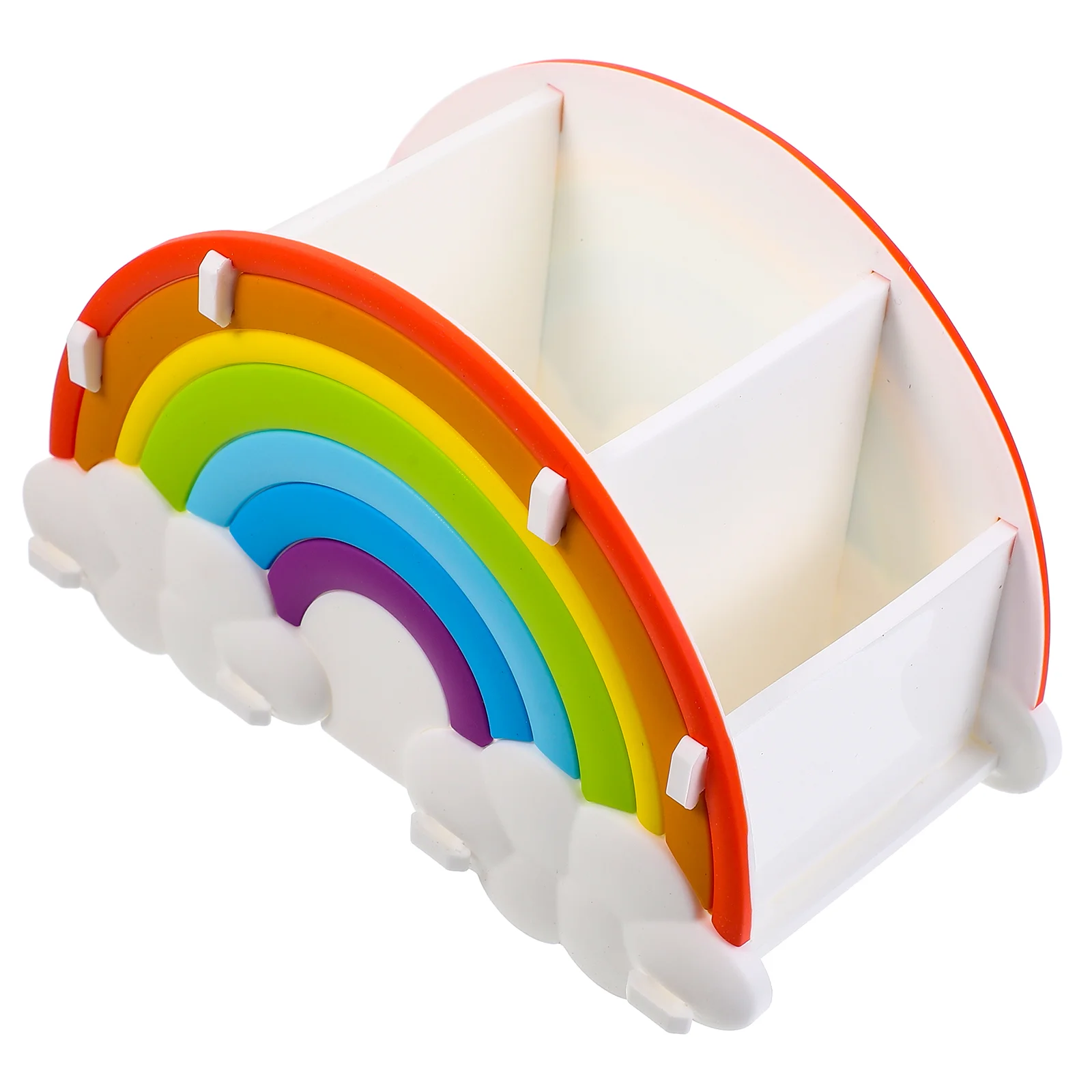 Caixa De Armazenamento Multifuncional Para Maquiagem Escova, Rainbow Bridge, Lápis Titular, Desk Organizer