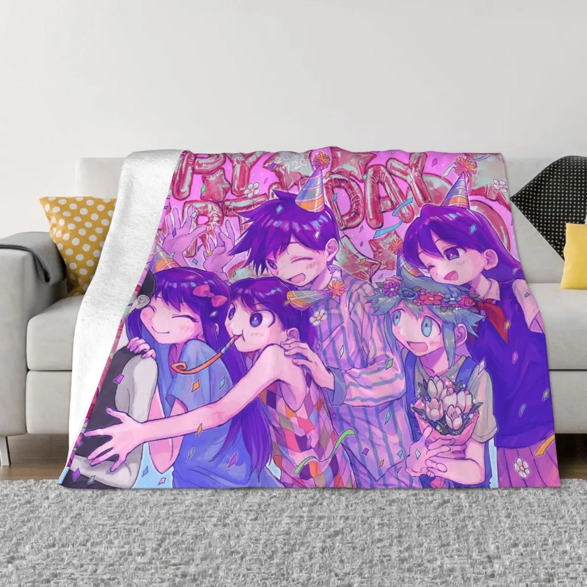 

Флисовое одеяло Aubrey Kel Hero Basil Mari Omori, одеяла с днем рождения для кровати, уличное супер мягкое одеяло для спальни