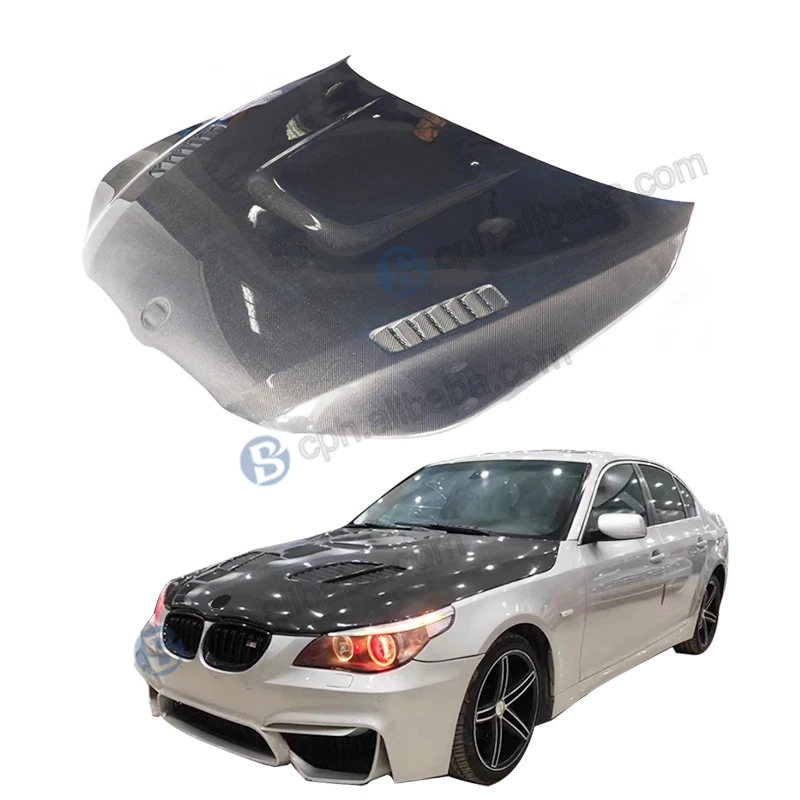 

Оптовая продажа V-образного капота двигателя из углеродного волокна для BMW 5 серии E60 520i 523i 525i 530i 2005