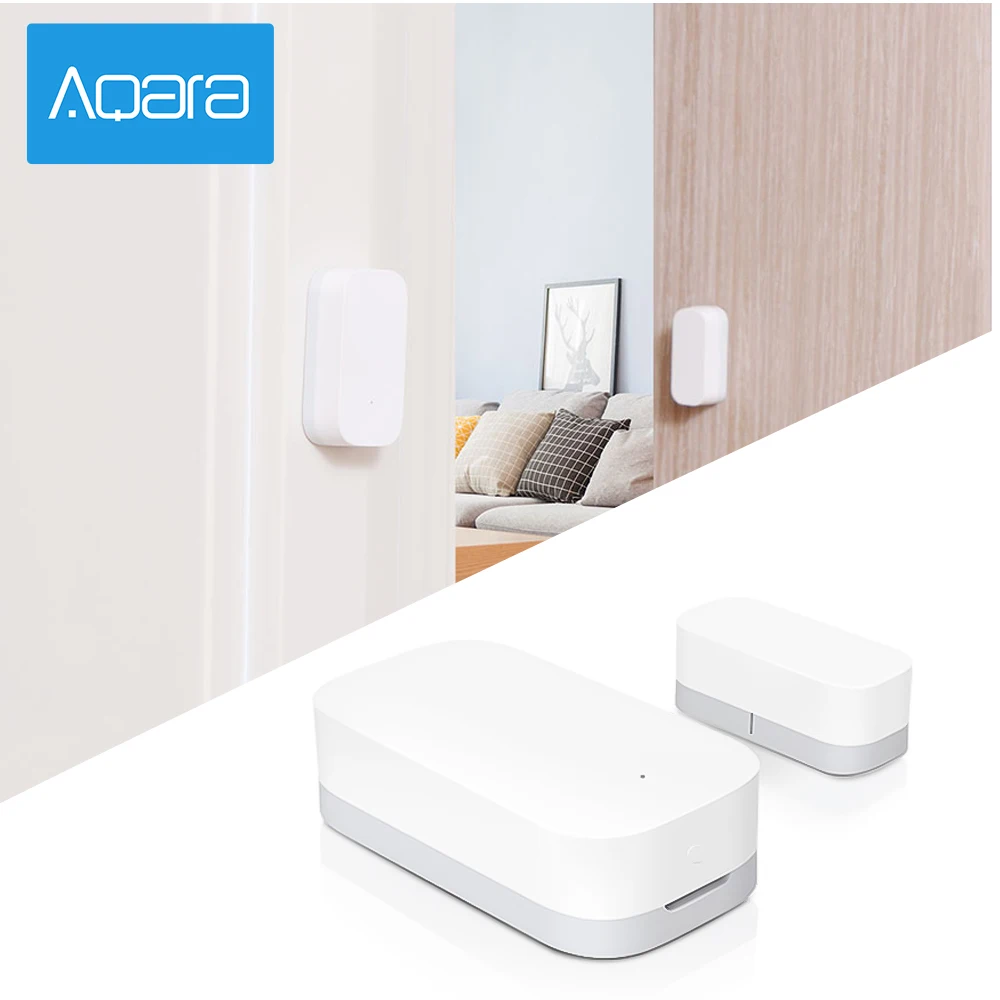 Aqara sensore finestra porta Zigbee connessione Wireless Smart Mini sensore porta funziona con APP HomeKit Mi Home per Xiaomi Smart Home