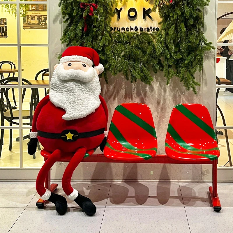 

In Stock Original Santa Claus Dolls Outdoor Large Christmas Decorations Shopping Mall Scene Atmosphere Decoration For Winter