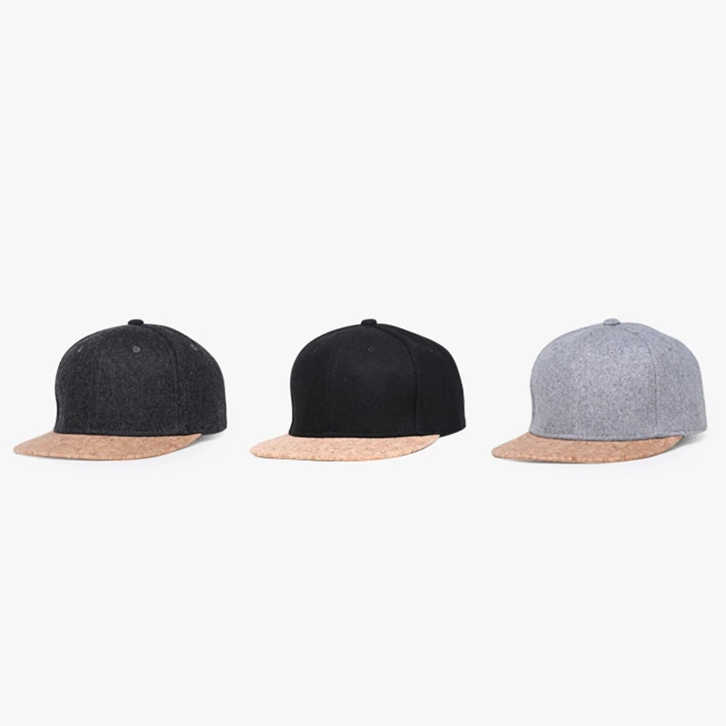 

Осенняя пробковая модная простая мужская и женская шапка, бейсболка Snapback, простые классические зимние кепки