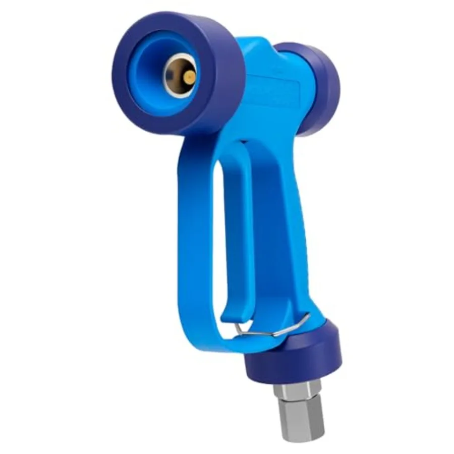 

Car, patio, pool, structure cleaning wash gun: blue high-volume soft spray, stainless steel swivel pin, 350 PSI, 16 GPM, 1/2 BS