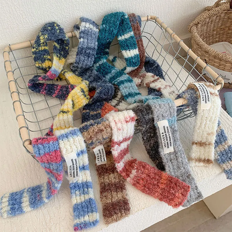 5-185cm-y2k-estilos-listra-inverno-quente-malha-pequeno-cachecol-feminino-cachecois-xales-senhora-macio-envolve-lenco-faixa-de-cabelo