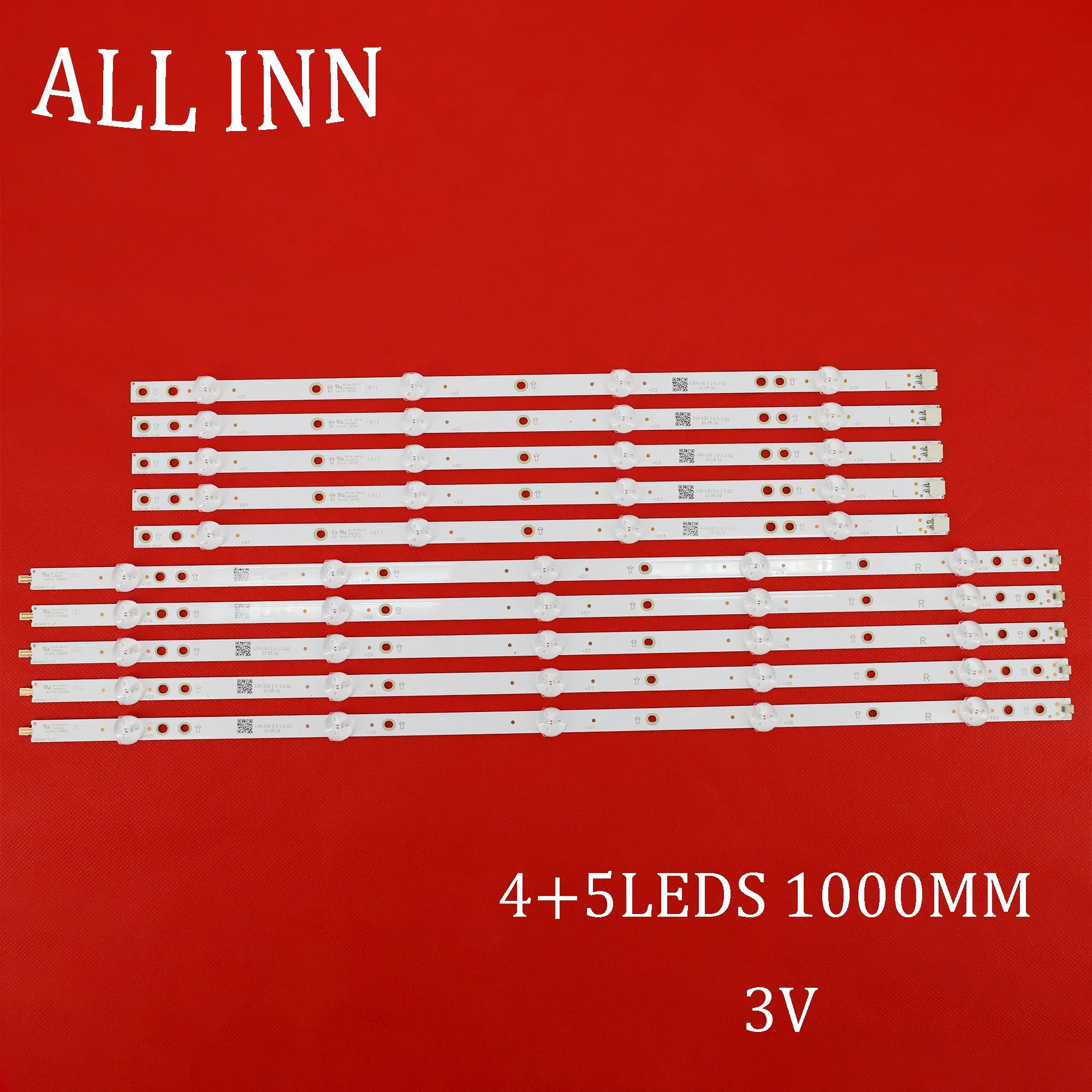 

LED backlight strip for 50PUS6201 50PUS7383 50PUS6753 50PUS6162 50PUS6262 50PUS6503 TPT500U1-QVN03.U LB50082 LB50086 LB50089