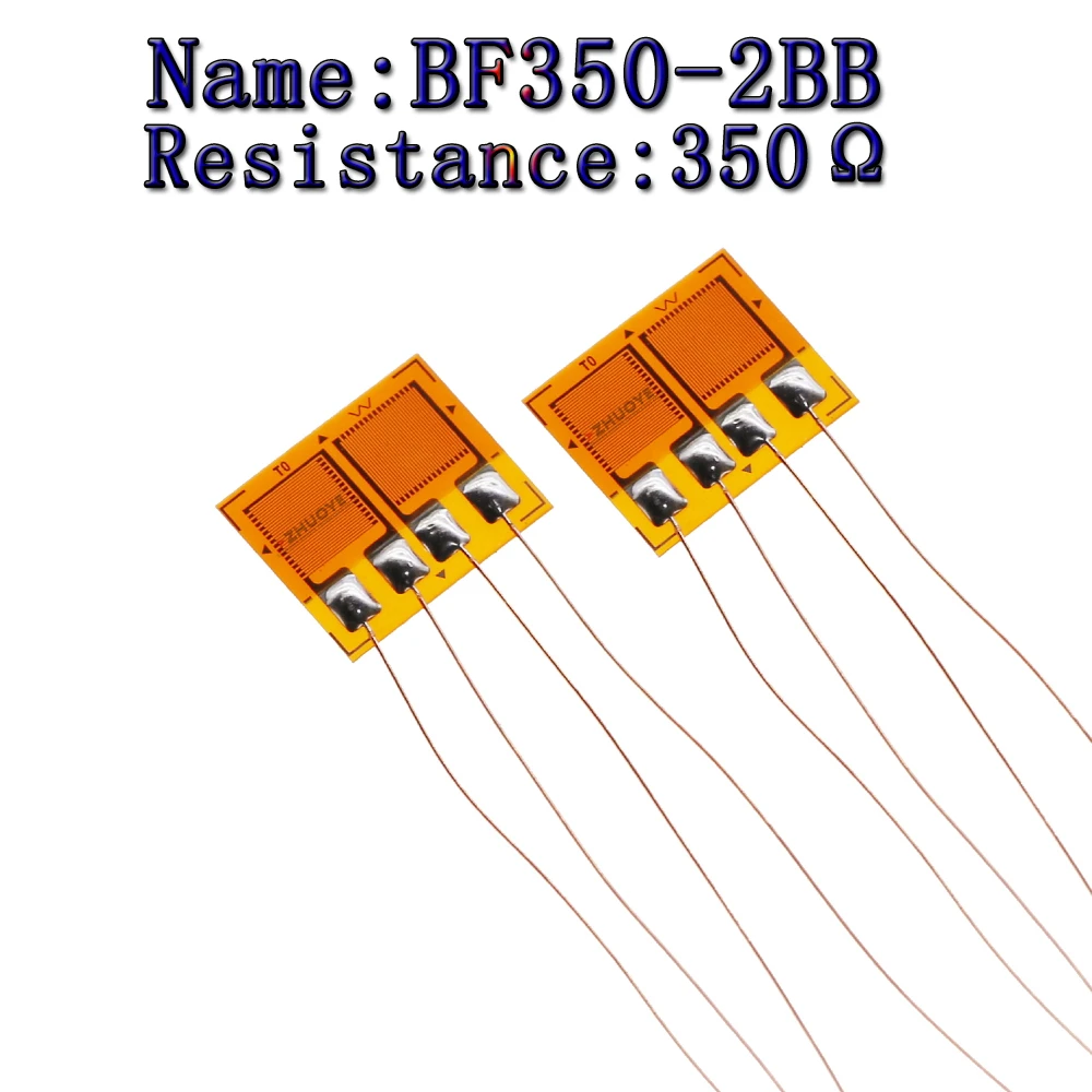 Foil type strain gauge, half bridge type BF350-2BB dual piece, high-precision 350 ohm weighing sensor, resistive type