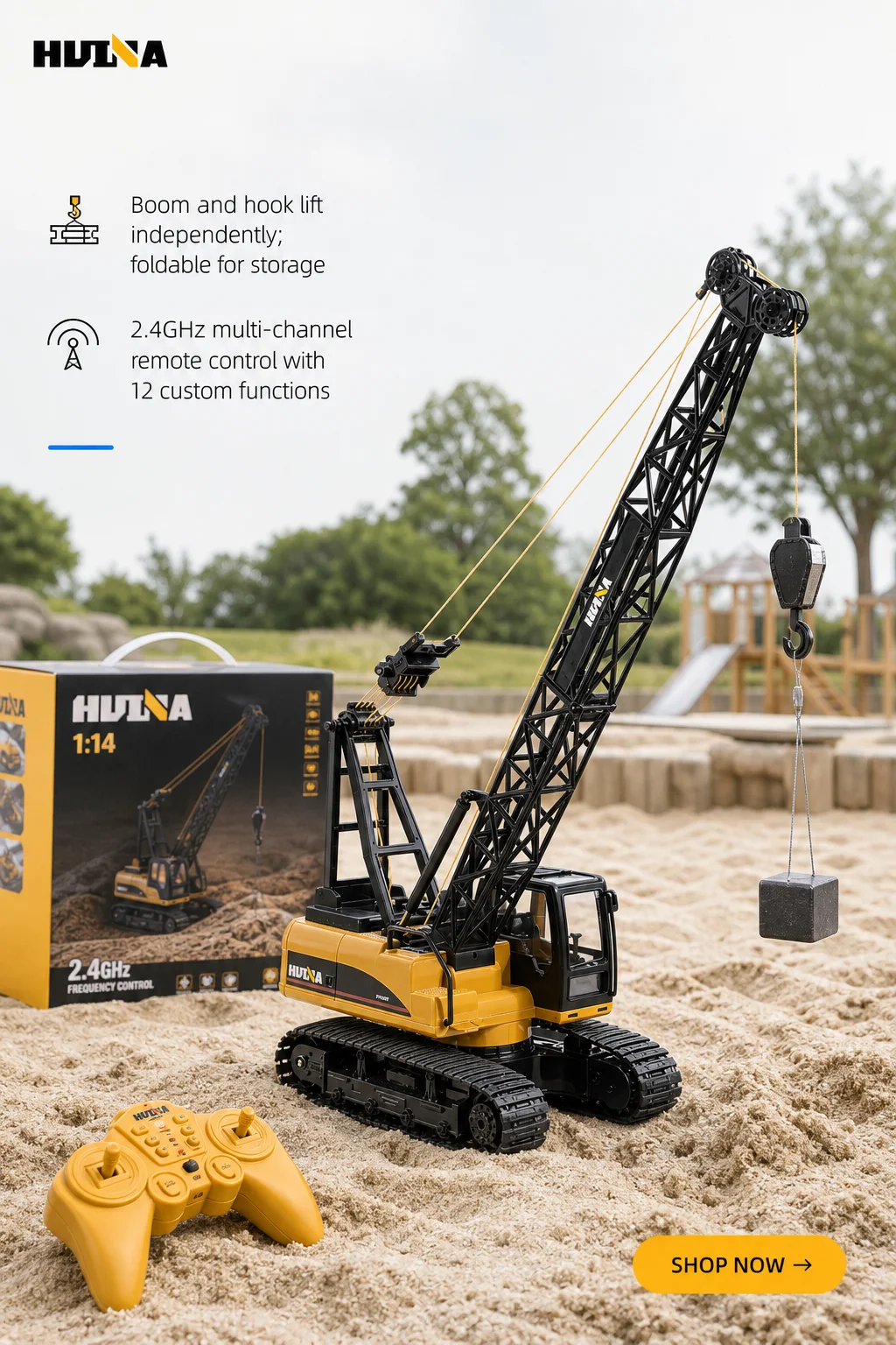 RC Crane Tower Crane Electric Remote Control Construction Vehicle Large Engineering Model Toy Gift For Boys Kids Engineering