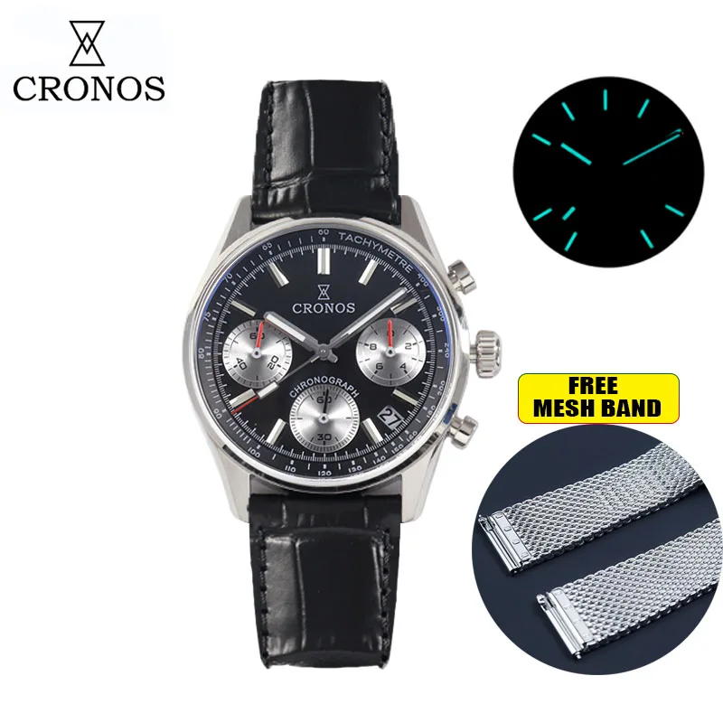 Cronos L6035 Chronograph Quart - Luxury Watch White ulasan dan harga