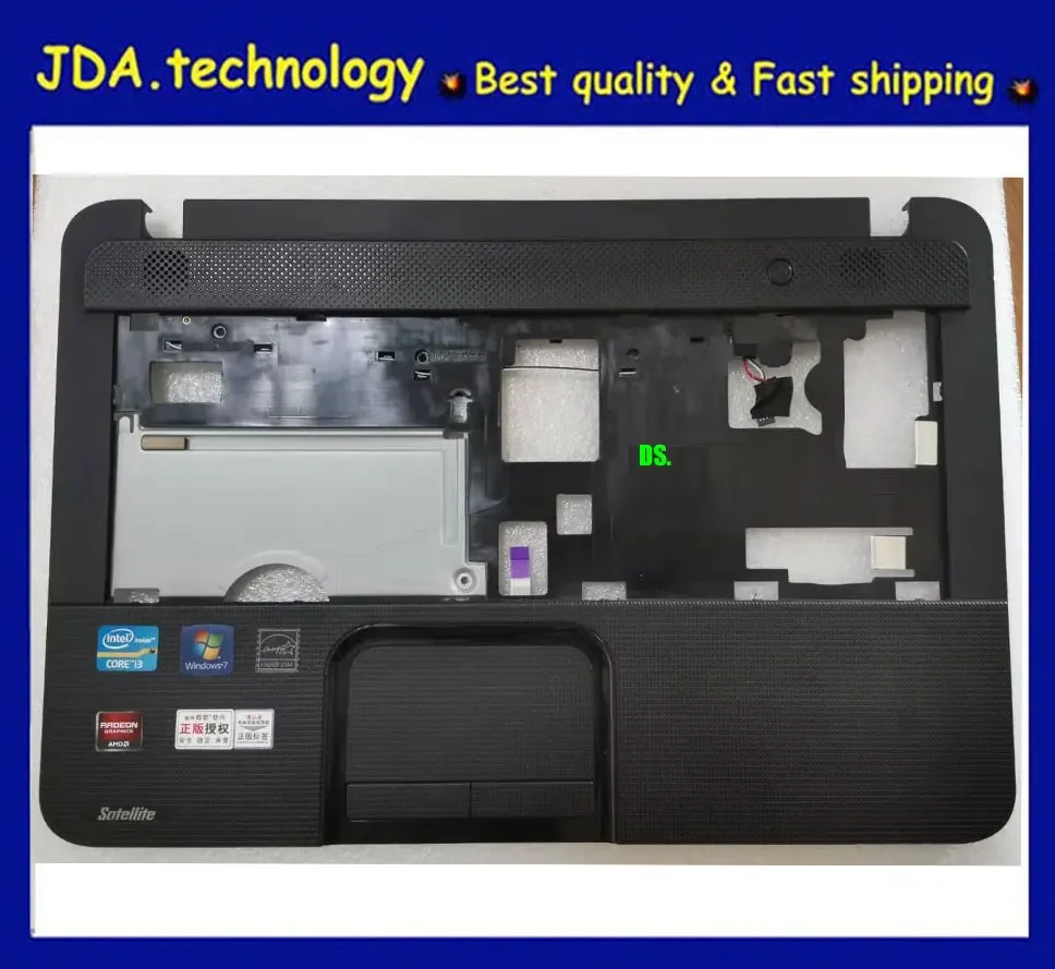 Imagem -02 - Conjunto de Topcase Palmrest para Satélite Toshiba Tampa Superior Touchpad C800 C805 C840 C845 Novo