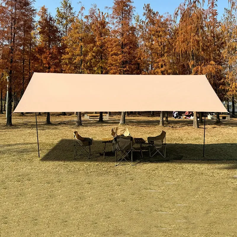 ge-Portable Camping Tarp Sunshade Canopy For Outdoor Adventures