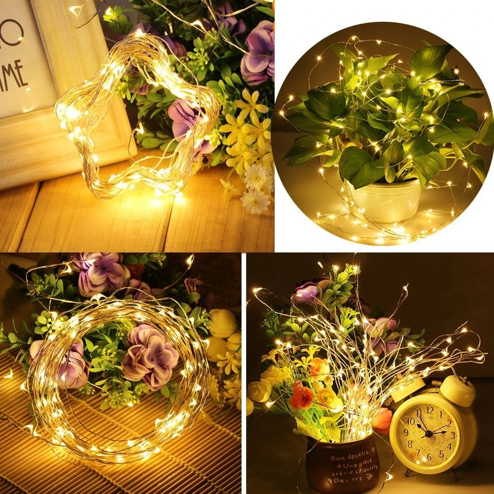 Fairy Lamps USB Powered String Lamps 100 Led Garland Christmas Lamps For Party Wedding Festival Bedroom Table Room Decoration