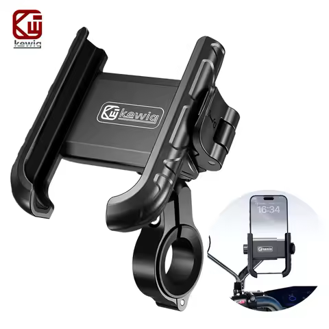Motorcycle Phone Holder Camera Friendly 1s Lock Bike Handlebar Rearview Mirror Bicycle Phone Mount for iPhone 16 Pro Max 15 14