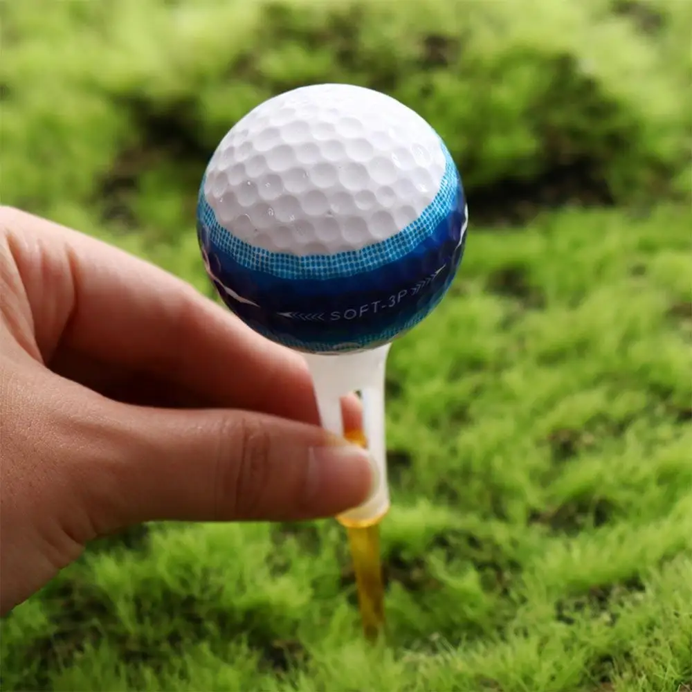 10Pcs/Lot Ball Holder Golf Tees Rubber Cushion Low Resistance Golf Clubs Tee Multi-colored Durable Golf Training Tools