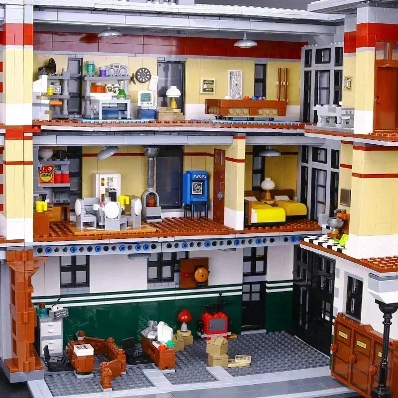 WIth Light Ghostbusters Firehouse Headquarters 4634PCS Building Blocks Bricks Kit Compatible 75827 Christmas Birthday Gifts view 4