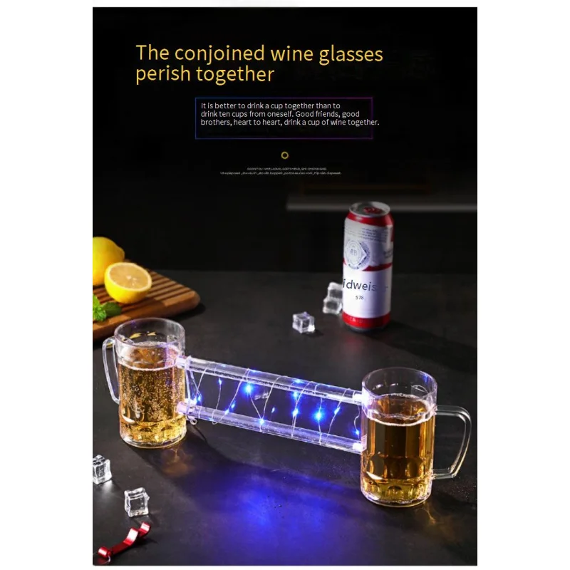 

Набор пивных кружек для двух братьев, чтобы умирать вместе, креативная игра для питья, барная посуда, интернет-бар знаменитостей