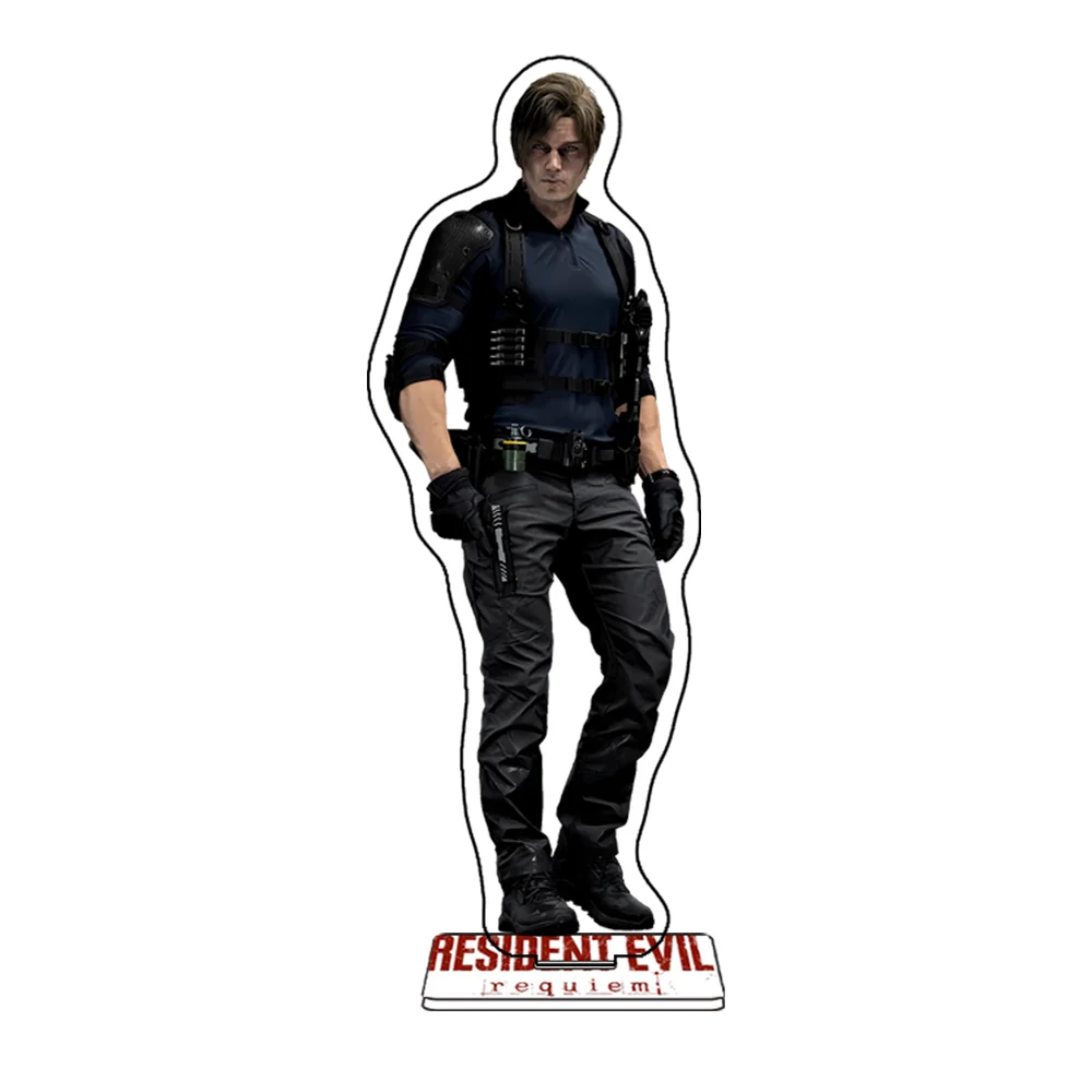 Resident Evil Requiem Leon Scott Kennedy Grace Ashcroft 15CM Double Sided Acrylic Stand keychain Cosplay Desk Decor Collect Gift