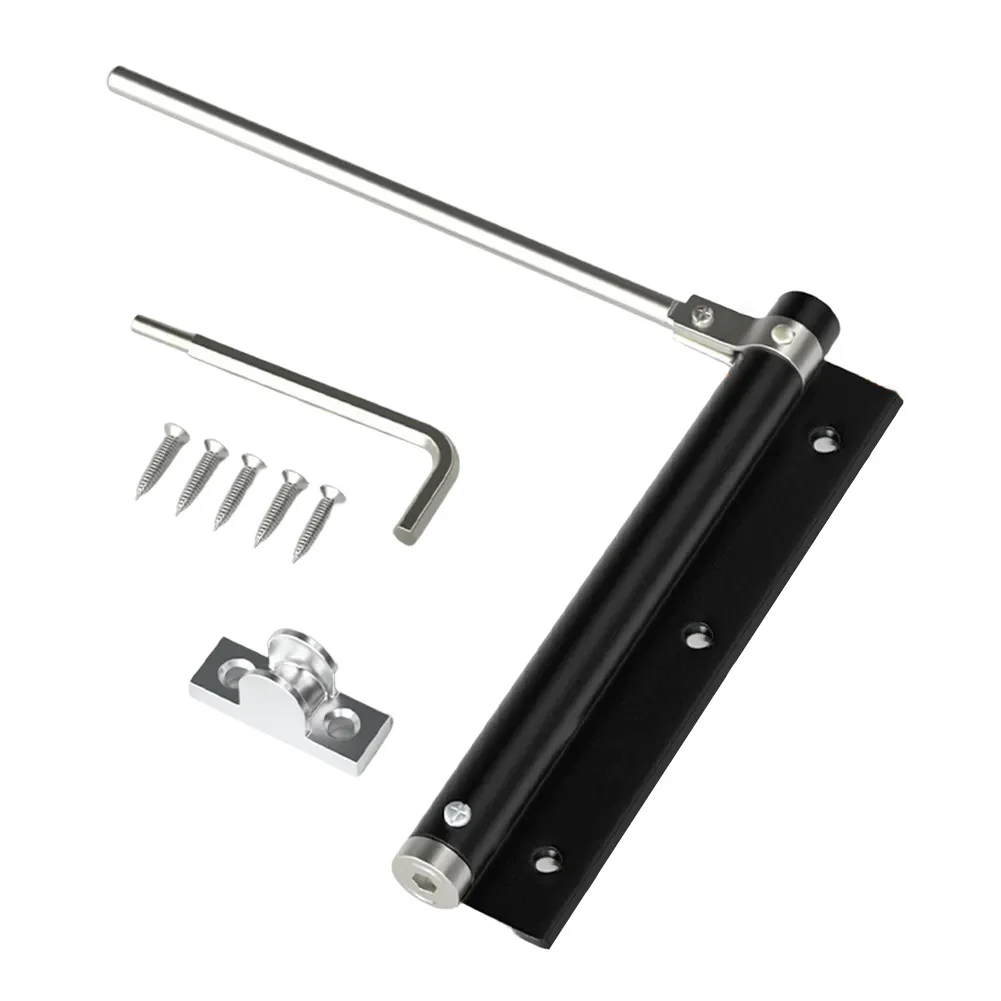 

Hydraulic Buffer Hinge Fireproof Door Closer Aluminum Alloy Automatic Door Closer Protective Door Holder Home Hardware ﻿