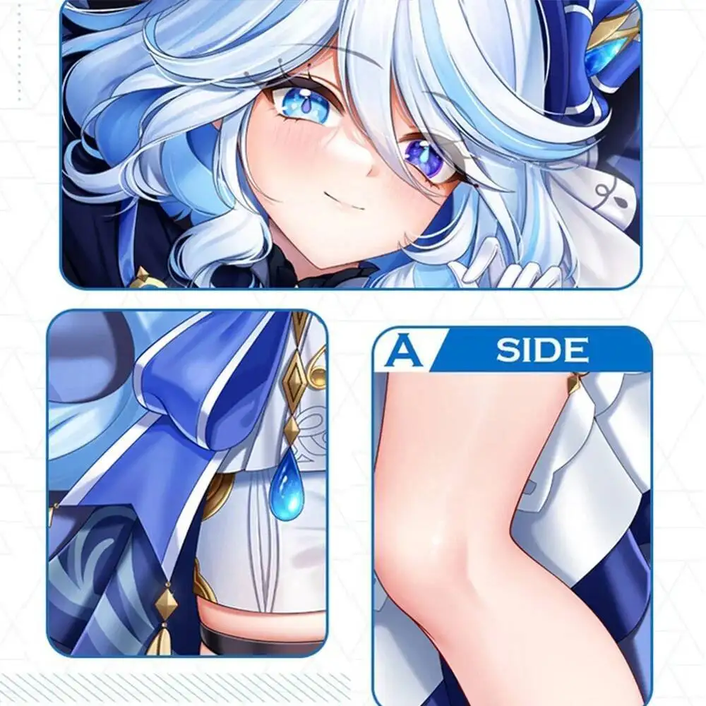 Genshin Impact Furina De Fontaine Dakimakura 2WAY Hing Body Case Anime Otaku Cuscino Fodere per Cuscini Regali di Natale