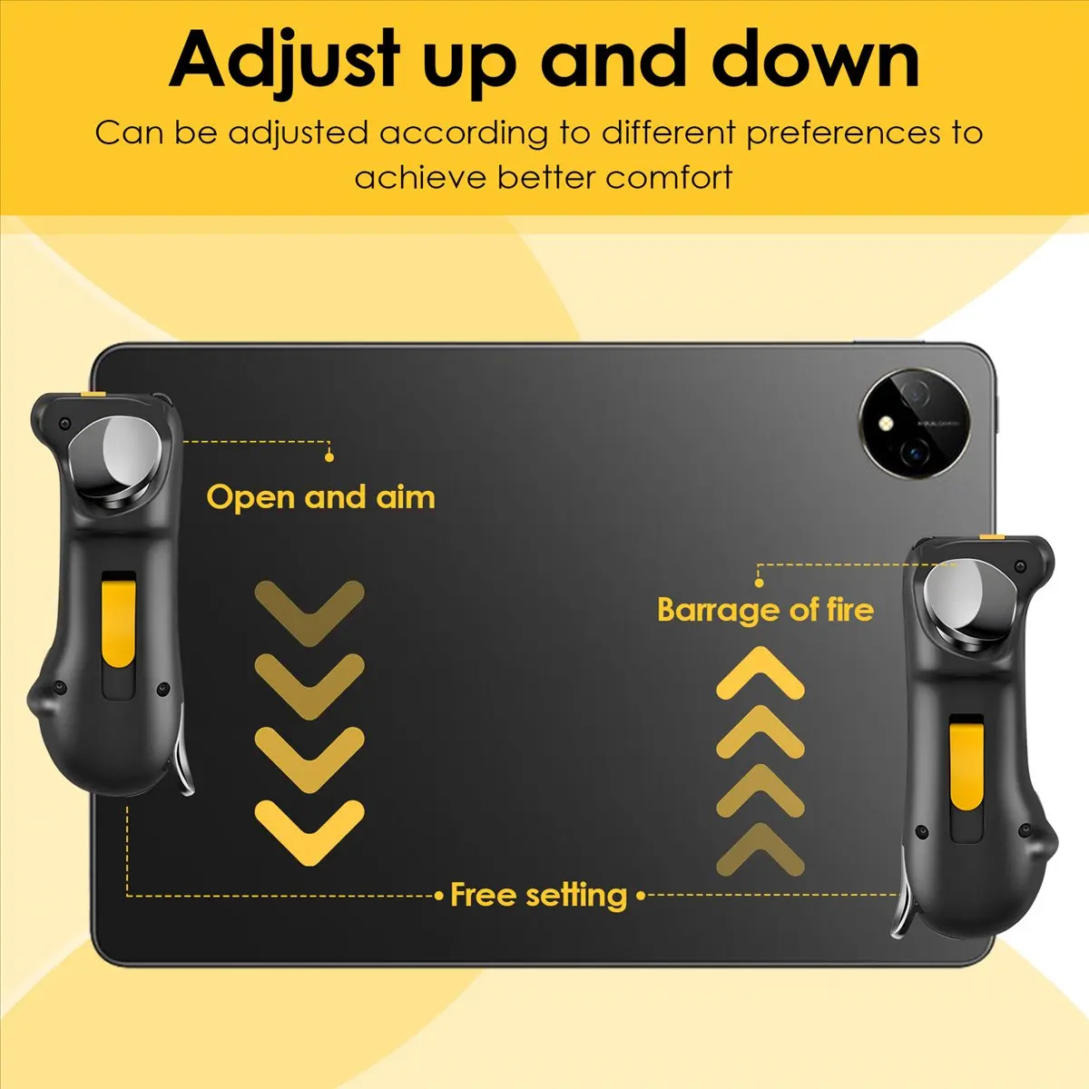 

Trigger Controller for Tablet Capacitance L1R1 Fire Aim Button Triggers Gamepad Joystick for Mobile Phone