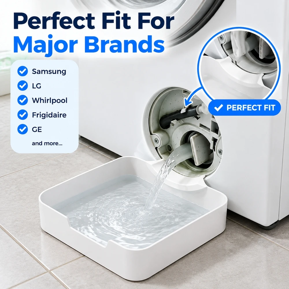 Thick Leak Proof Washing Machine Tray Anti Slip Floor Protection Base Support Collection Pan for Bosch Siemens Devices