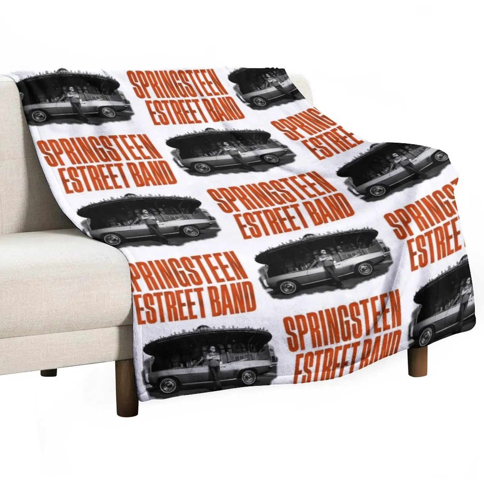 Br?oc?? Music Spr?-ngst????n and The ?? Str????t Band Tour 2023 , The Boss Fan Gift Throw Blanket Single Luxury Blankets