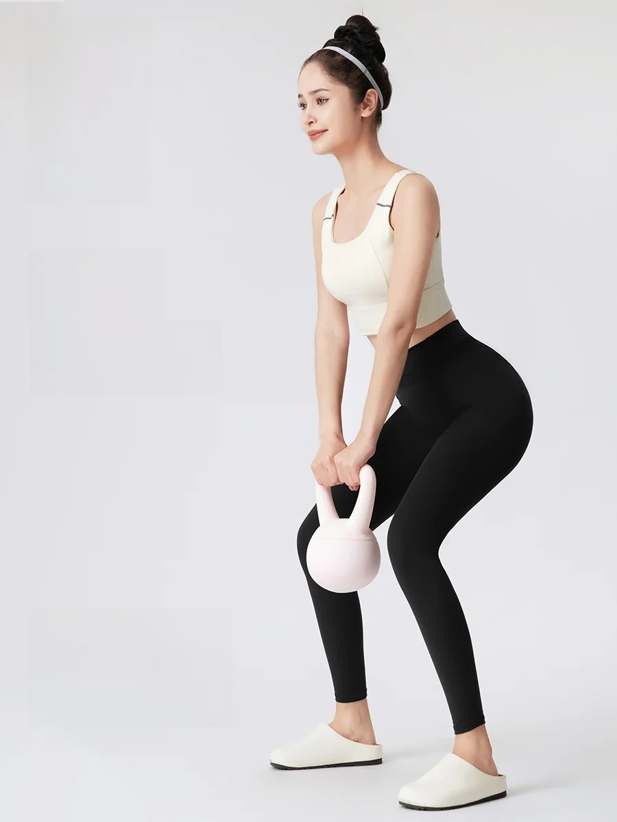 

High-Waist Fitn Yoga Pants 2025 New Sle Thin Sensation Pilates Tummy Control Butt Lifting Nine-Piece Nylon Spandex