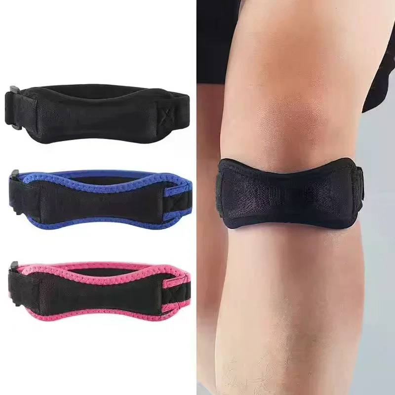 Knee Patellar Tendon Knee Support Strap Brace Adjustable Shock Absorption Compression Knee Pad Sleeve For Basketball