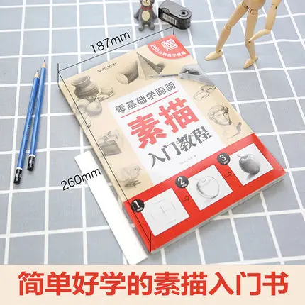 Zero Basic learning Pencil Sketch Painting introduzione al disegno Sketchbook Self-study Painting Tutorial Book