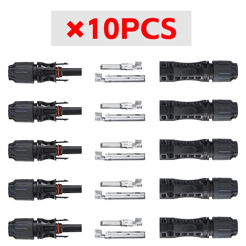 Wholesale XIONGISOLAR 100/40/20/10 PCS ip67 1500V 30A DC Conenctors solar connector PV Connector for 2.5/4/6mm2 Cable