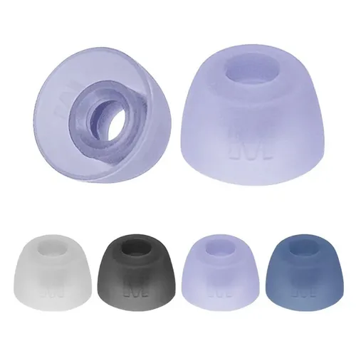 Imagen 2 del producto Almohadillas de silicona para auriculares inalámbricos JBL TUNE BUDS, almohadillas de repuesto para mejorar el aislamiento de sonido, 3 pares (S/M/L)