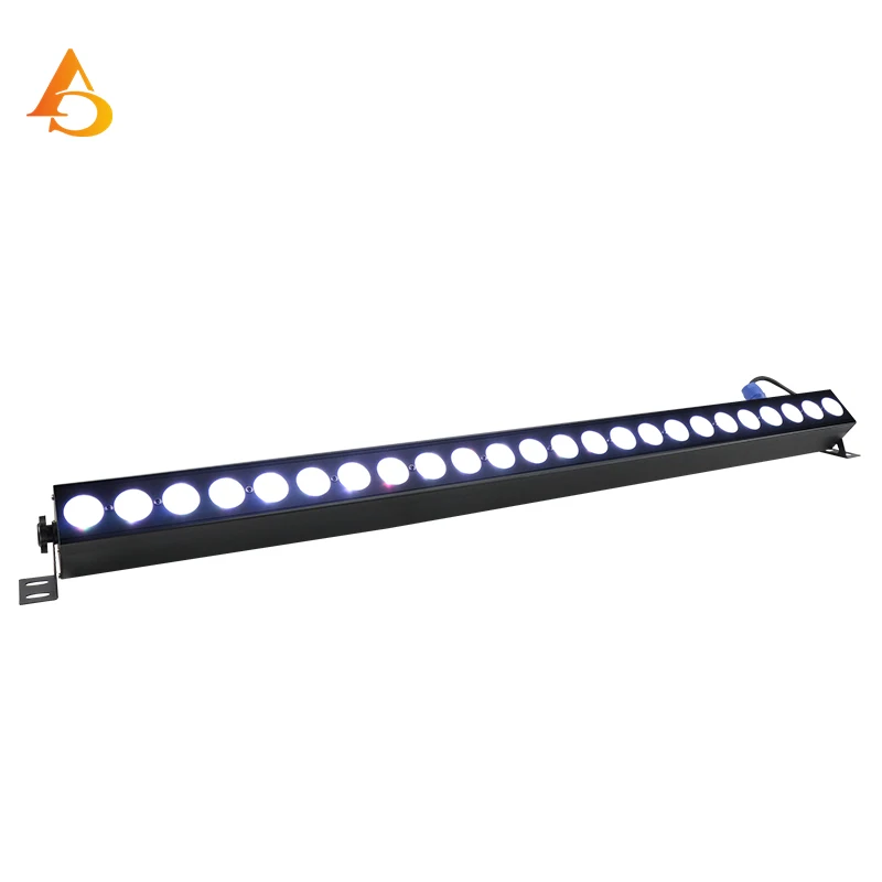 24x12w RGBW  LED Wall Washer Ultra Wide Angle Strip Light DMX Control Professional Stage Show DJ Disco Equipment