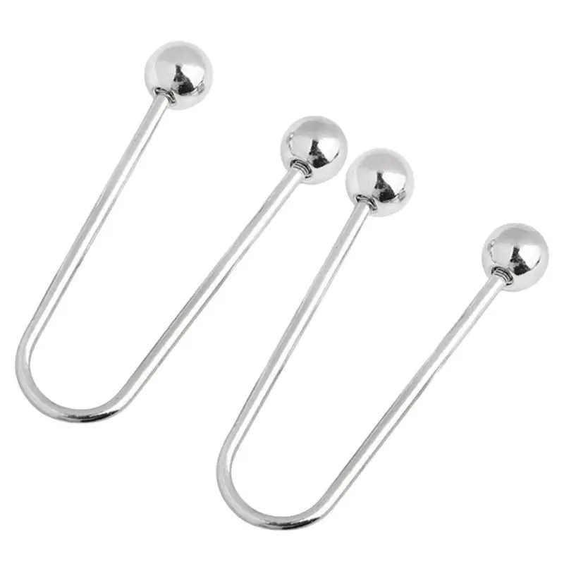 39BD Set of 2 Fashionable Double Head Brooch Spirals Clasps for Shawl Collar Fixing