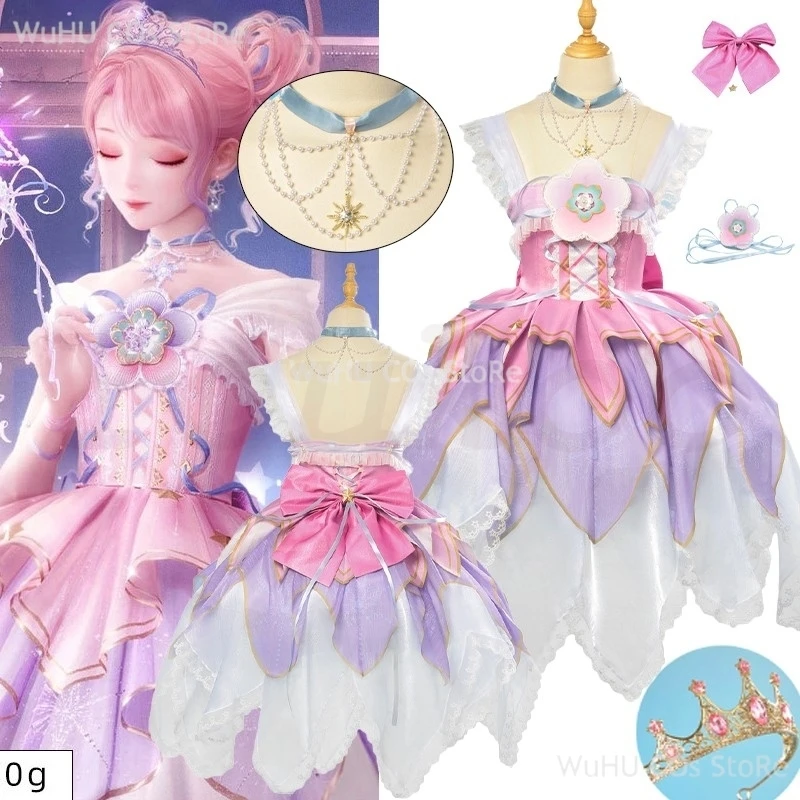 Nikki Cosplay Anime Infinity Nikki Sweet Pink Lolita Dress Uniform Wig Set Birthday Suit Halloween Party Outfit For Women SKIRTS