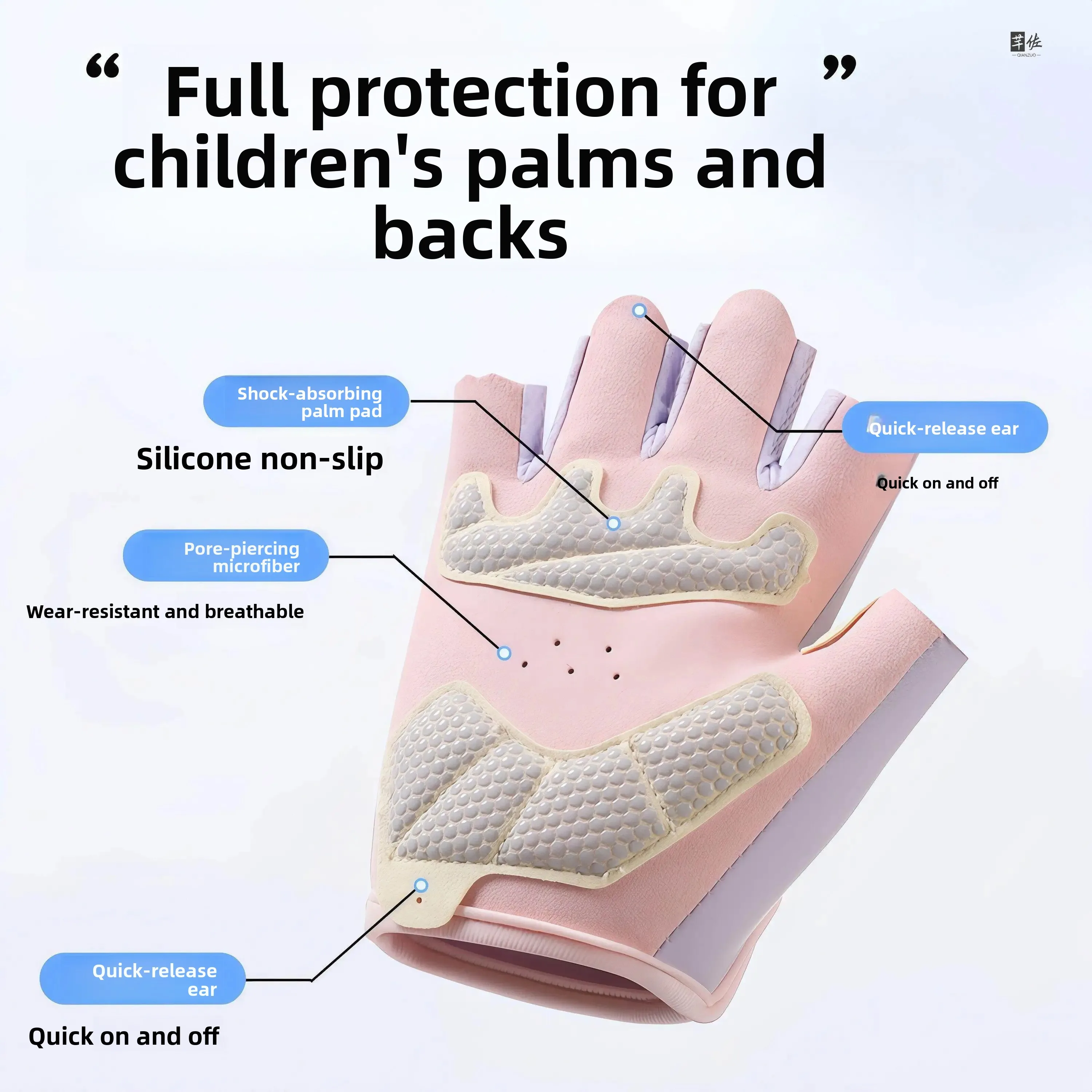Kids Sports Gloves Half Finger - đánh giá và giá Kids Outdoor Gym Equipment